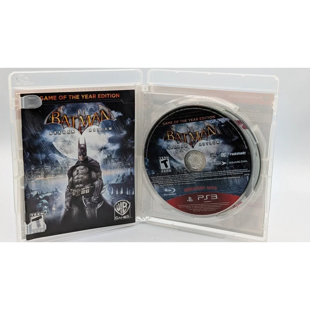 Batman Arkham Asylum & Arkham City Dual Pack (Sony Playstation 3, 2013) W/Manual